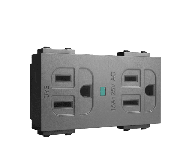 ECO摩登款/LED接地雙插座 1