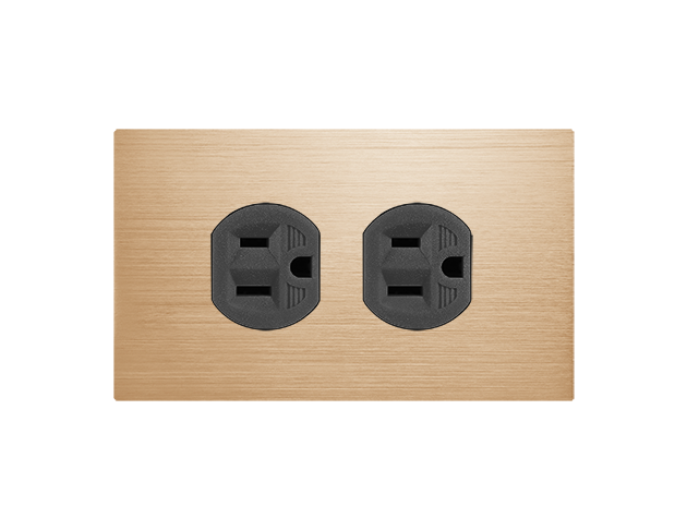 摩登金電鍋雙插座 - 鎖線式 1
