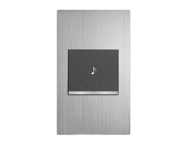 摩登銀電鈴押扣 - 直式 1