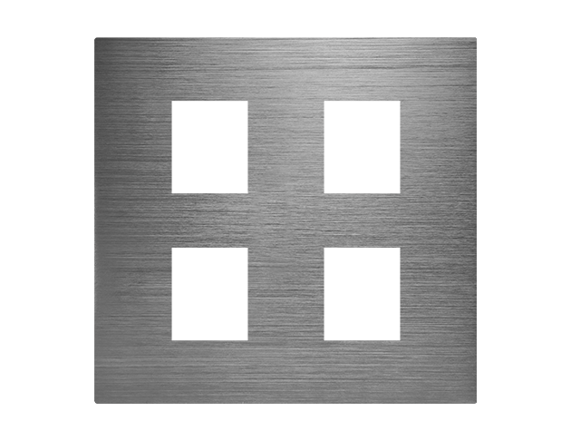 摩登灰四孔蓋板 1