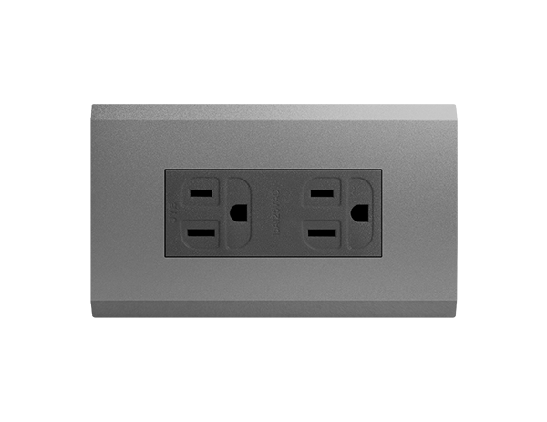 烤漆款接地雙插座