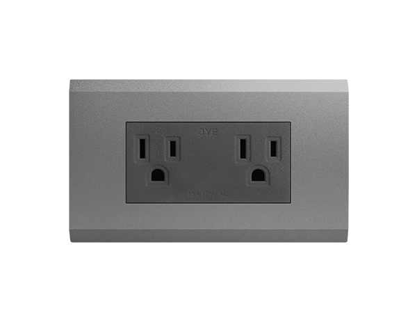 烤漆款接地雙插座