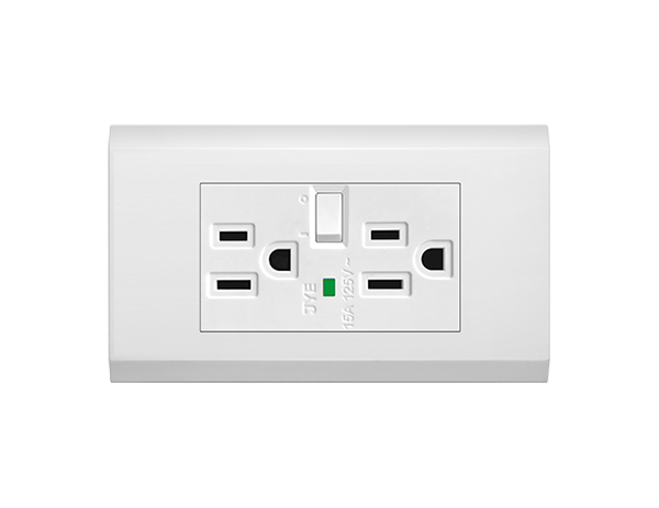 基本款節能LED接地雙插座