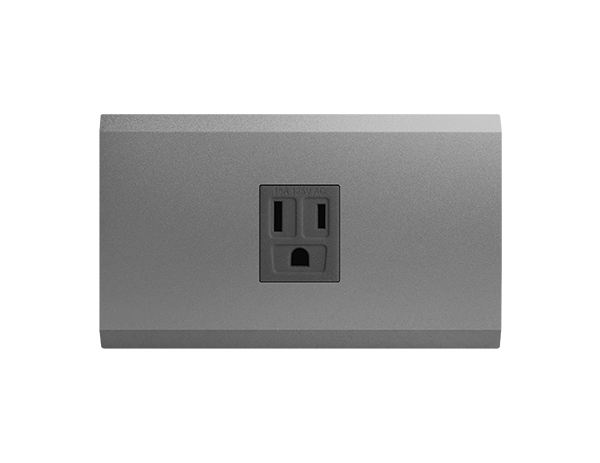 烤漆款一接地插座