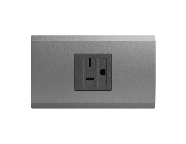 烤漆款T型冷氣插座 - 鎖線式