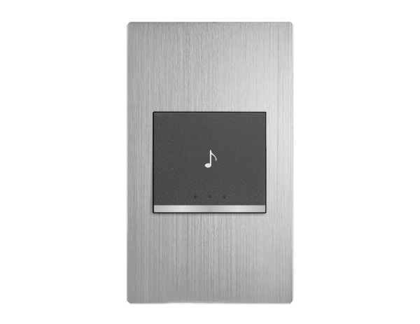 摩登銀電鈴押扣 - 直式